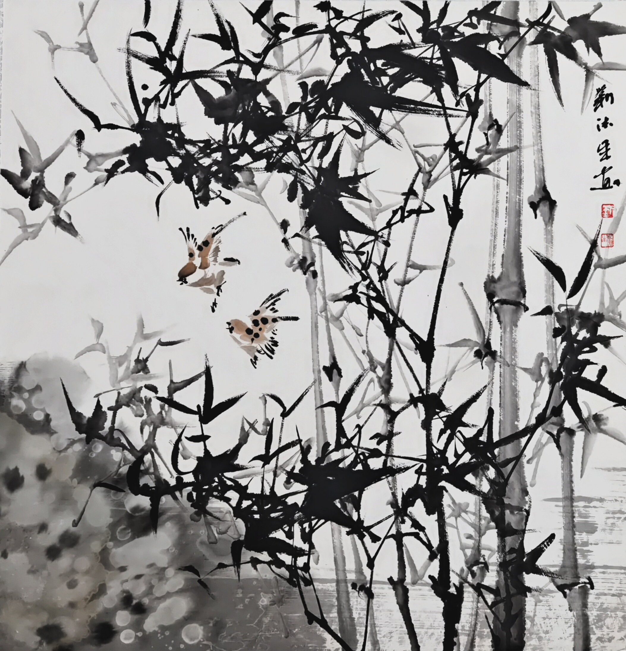 84、【竹报平安其一】中国画 刘德生.jpg